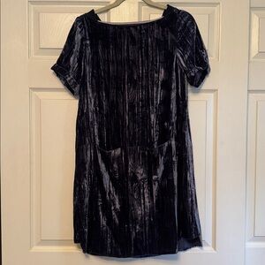 Velvet Short Sleeve Dress